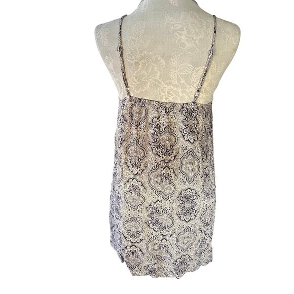 Anthro Cottagecore Fairy Patchwork Mini Dress – Boho Paisley Striped Slip Tunic - Picture 2 of 5